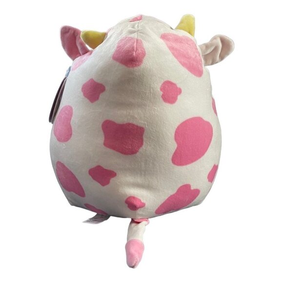 NWT Squishmallow EVANGELICA Cow 12" Pink Spotted Valentines 2023 Dream Big - Picture 2 of 4